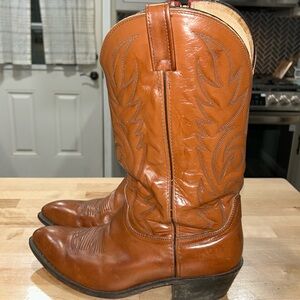 Vintage acme cowboy boots with zipper size 11 extra wide